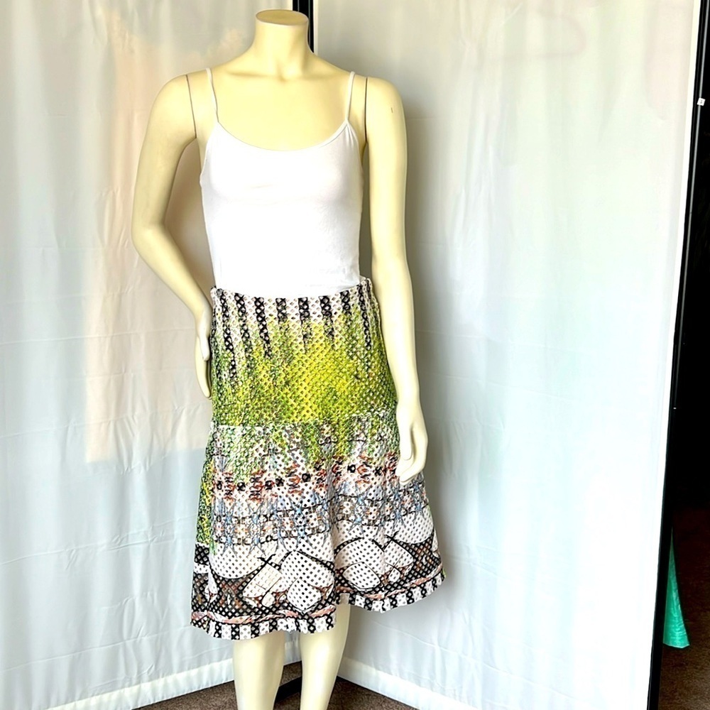 Clover Canyon fit and flair midi skirt
